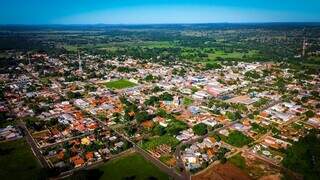 Vista panorâmica da cidade de Nioaque. (Foto: Divulgação)