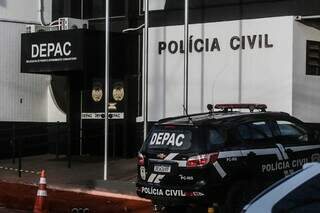 Depac Centro, em Campo Grande, onde a morte foi registrada. (Foto: Marcos Maluf)