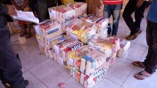 Foram 30 cestas básicas entregues nas comunidades. (Foto: Giovanni Coletti)