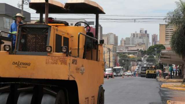 Obras interditam trecho da Dom Aquino durante todo o dia 