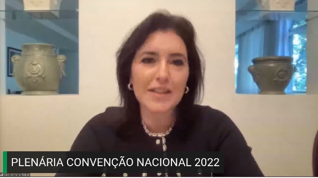  MDB abre conven&ccedil;&atilde;o nacional para aprovar nome de Simone Tebet &agrave; presid&ecirc;ncia