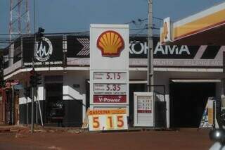 Gasolina mais barata encontrada no dia 26 de julho, a R$ 5,15 o litro. (Foto: Marcos Maluf)