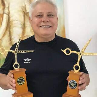 Ronaldo ganhou troféu Tesoura de Ouro e Tesoura de Diamante. (Foto: Arquivo Pessoal)