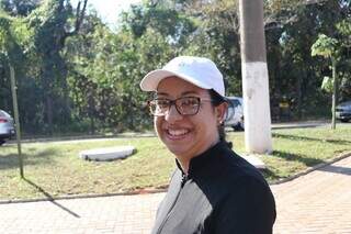 Carla Santana vai duas vezes por semana ao Parque dos Poderes. (Foto: Paulo Francis)