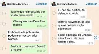Print do diálogo com Videira em aplicativo no celular de Marquinhos Trad. (Foto: Reprodução)