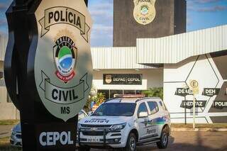 Caso foi registrado na Depac Cepol, em Campo Grande. (Foto: Henrique Kawaminami)