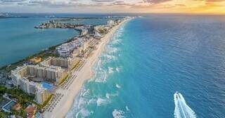 Curtir a beleza das praias de Cancún agora só tirando o visto de entrada no México, a medida entrará em vigor no dia 18 deste mês - Foto: Reprodução