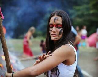 Amalanti durante um dos rituais do Kainapi. (Foto: Arquivo Pessoal)