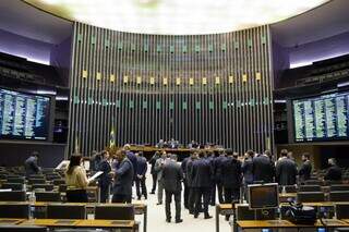 Parlamentares durante votação na Câmara. (Foto: Alan Rones/Câmara dos Deputados)