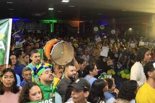 Colônia Paraguaia lotada de apoiadores do Republicanos. (Foto: Alex Machado)