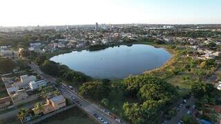 Vista aérea de uma das regiões mais belas e valorizadas de Campo Grande. (Foto: Divulgação)
