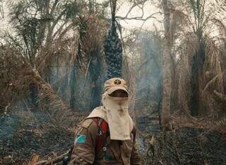 Bombeiros contendo chamas no Pantanal. (Foto: michelcoeli)