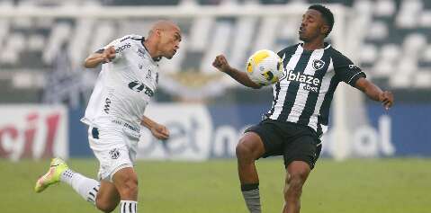 Botafogo sai na frente, mas Ceará alcança empate de 1 a 1