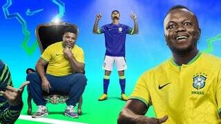 Propaganda divulgando novos uniformes da Seleção Brasileira de Futebol. (Foto: Divulgação/Nike)