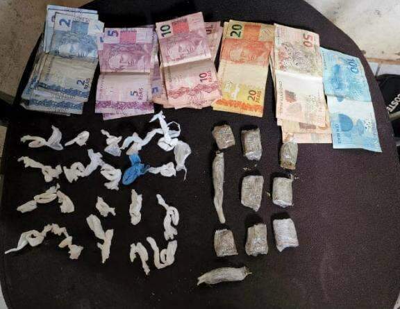 Foragido &eacute; preso com drogas e dinheiro por policiais em treinamento do Garras