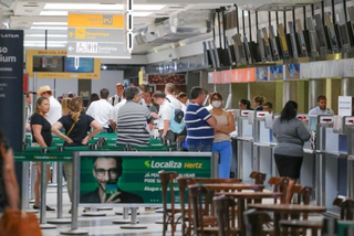 Interior do Aeroporto Internacional de Campo Grande. (Foto: Arquivo/Campo Grande News)