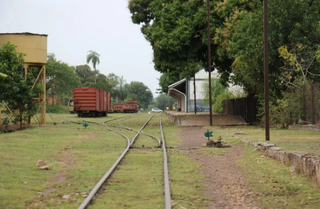 Trilhos em ferrovia de MS. (Foto: Divulgação/Semagro)