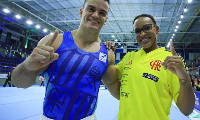 Rebeca Andrade e Caio Souza brilham no Brasileiro de Gin&aacute;stica