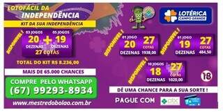 Lotofácil da Independência com valor recorde será sorteada neste sábado  (9); veja valor e como jogar - Negócios - Diário do Nordeste