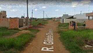 Rua Gildete Chaves Feijo, no Portal Caiobá, onde Carlos foi assassinado. (Foto: Google Street View)