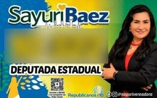 Candidata a deputada estadual postou foto de propaganda irregular (Foto Reprodução)