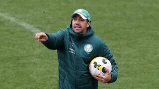 Técnico Abel Ferreira durante preparação do Palmeiras para o duelo contra o Flamengo (Foto: Cesar Greco/Palmeiras)