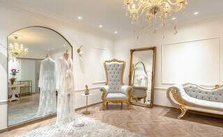 Sala da noiva inspira pela decoração e mescla de estilos. (Foto: Janaina Lott)