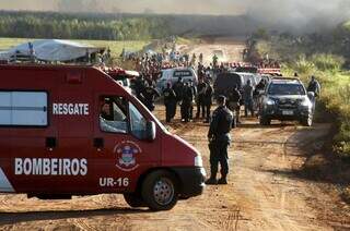 Local do confronto entre indígenas e fazendeiros onde o policial foi agredido. (Foto: Divulgação) 