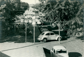 Registro da Rua Barão do Rio Branco, em Campo Grande. (Foto: Biblioteca/IBGE)