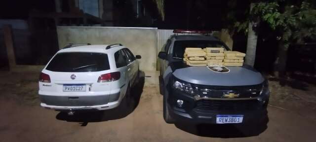 Traseira de carro baixa &quot;entrega&quot; tr&aacute;fico de 57,6 quilos de maconha na Capital