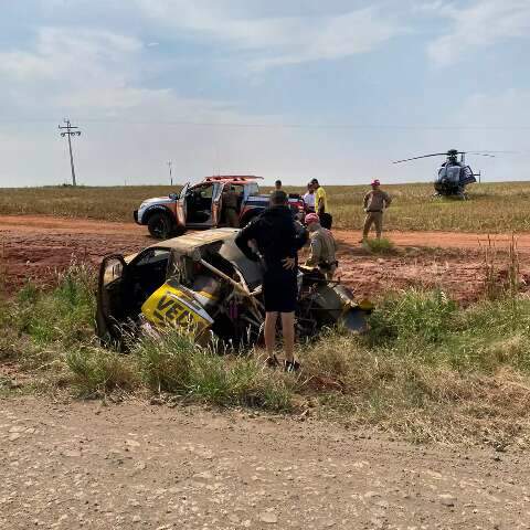 Piloto e navegador deixam Rally dos Sert&otilde;es ap&oacute;s capotagem em etapa de MS