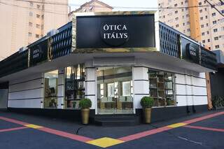 A Ótica Itálys está na Rua Marechal Rondon, 2360, Centro, esquina com a Rua José Antônio. Foto: Paulo Francis