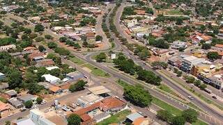 Vista aérea do município de Jardim, a 236 quilômetros de Campo Grande. (Foto: Governo de MS)