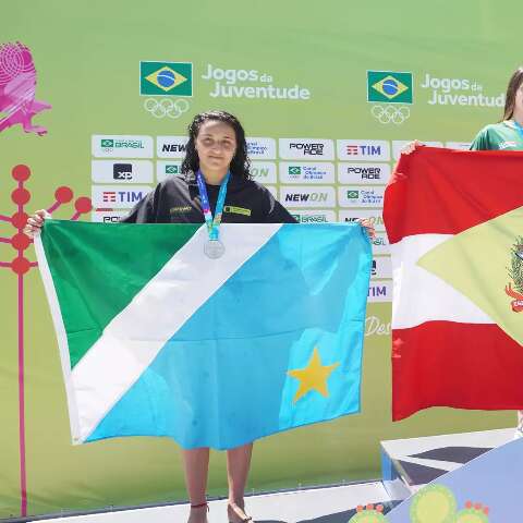 MS fatura medalhas de prata e bronze nos Jogos da Juventude