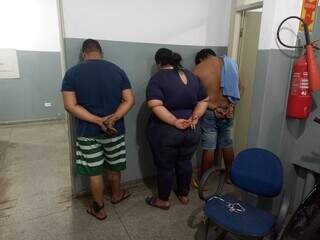 Integrantes de quadrilha presos nesta manhã (Foto: Divulgação)