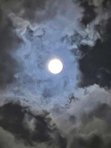 Leitores registram fotos da Lua Cheia de setembro rodeada por nuvens e fuma&ccedil;a