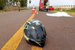 Motociclista morre ap&oacute;s perder controle da dire&ccedil;&atilde;o e derrapar em rodovia