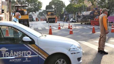 Obras do Reviva interditam trecho da Maracaju nesta ter&ccedil;a