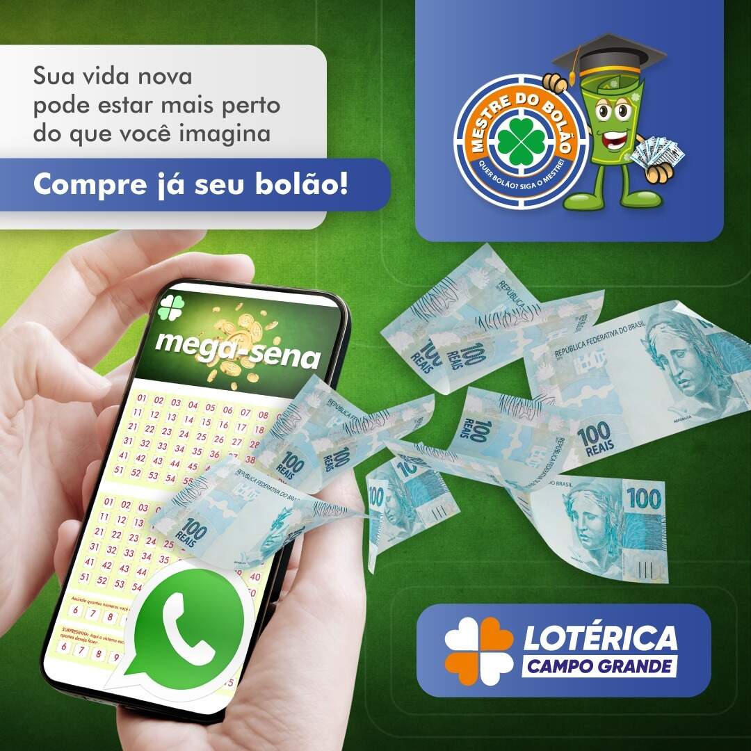 Mestre do Bolão vende bolões oficiais da Caixa pelo WhatsApp para