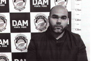 Ezequiel quando foi preso no dia 19 de maio em Ponta Porã (Foto: reprodução)
