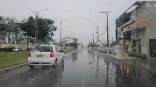 Chuva de hoje em Ponta Porã; alerta do Inmet é de risco de temporal na região (Foto: Direto das Ruas)