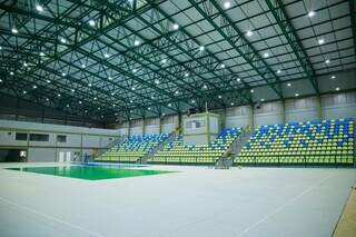 Novo ginásio de esportes Arena Maracaju. (Foto:Divulgação/Governo do Estado)