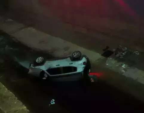Motorista que caiu em c&oacute;rrego respira com ajuda de aparelhos