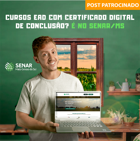 Plataforma EaD do Senar/MS oferece 17 cursos gratuitos do agro