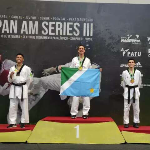 Lutador de MS garante vaga no Pan-Americano de Taekwondo