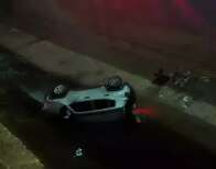 Motorista que caiu em córrego respira com ajuda de aparelhos