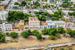 Vista aérea de Corumbá (Foto: Divulgação/Prefeitura de Corumbá)