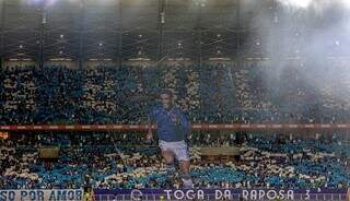 Torcida do Cruzeiro lotou Minerão durante jogo de hoje. (Foto: Reprodução/Cruzeiro)