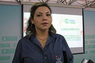 Kelma Torezan Carrenho, presidente da Avimasul (Associação dos Avicultores de MS). (Foto: Chico Ribeiro)