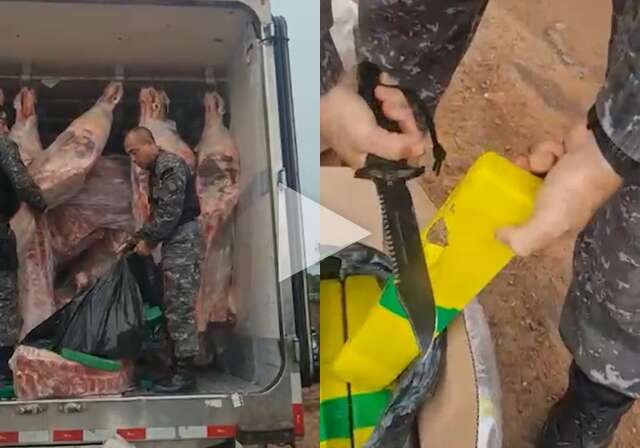 Em caminh&atilde;o frigor&iacute;fico, pol&iacute;cia encontra 2 t de maconha em meio a carne bovina